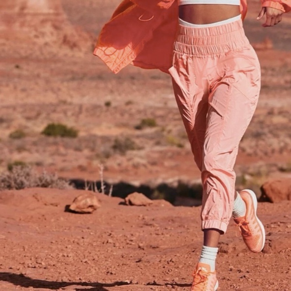 Free People Peach Track Pants
